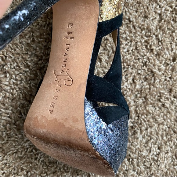 Ivanka Trump sparkle and suede stilettos - Picture 6 of 6